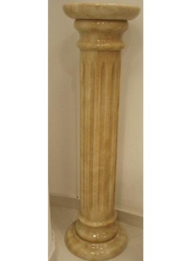 ΜΑΡΜΑΡΙΝΗ ΚΟΛΩΝΑ / ΑΝΘΟΣΤΗΛΗ ΑΠΟ ΟΝΥΧΑ ΜΕ ΛΟΥΚΙΑ H95ΧΦ21CM