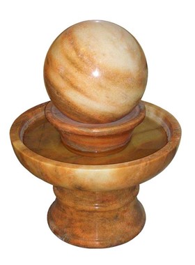 LA FONTANA 70X90cm - ΜΕΓΑΛΗ ΣΦΑΙΡΑ ΑΠΟ ΜΑΡΜΑΡΟ ΚΑΙ ΒΑΣΗ ΚΥΛΙΣΗΣ ΜΕ ΧΡΗΣΗ ΝΕΡΟΥ