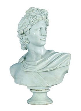 APOLLON H75cm - ΜΑΡΜΑΡΙΝΕΣ ΠΡΟΤΟΜΕΣ ΤΟΥ ΘΕΟΥ ΑΠΟΛΛΩΝΑ ΑΠΟ ΛΕΥΚΟ ΜΑΡΜΑΡΟ