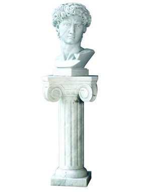 DAVID H65cm - ΓΛΥΠΤΗ ΜΑΡΜΑΡΙΝΗ ΠΡΟΤΟΜΗ ΤΟΥ ΔΑΥΙΔ (ΣΚΑΛΙΣΤΗ ΜΕ ΧΕΡΙ)
